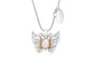 Butterfly Pendant with Freshwater Pearl